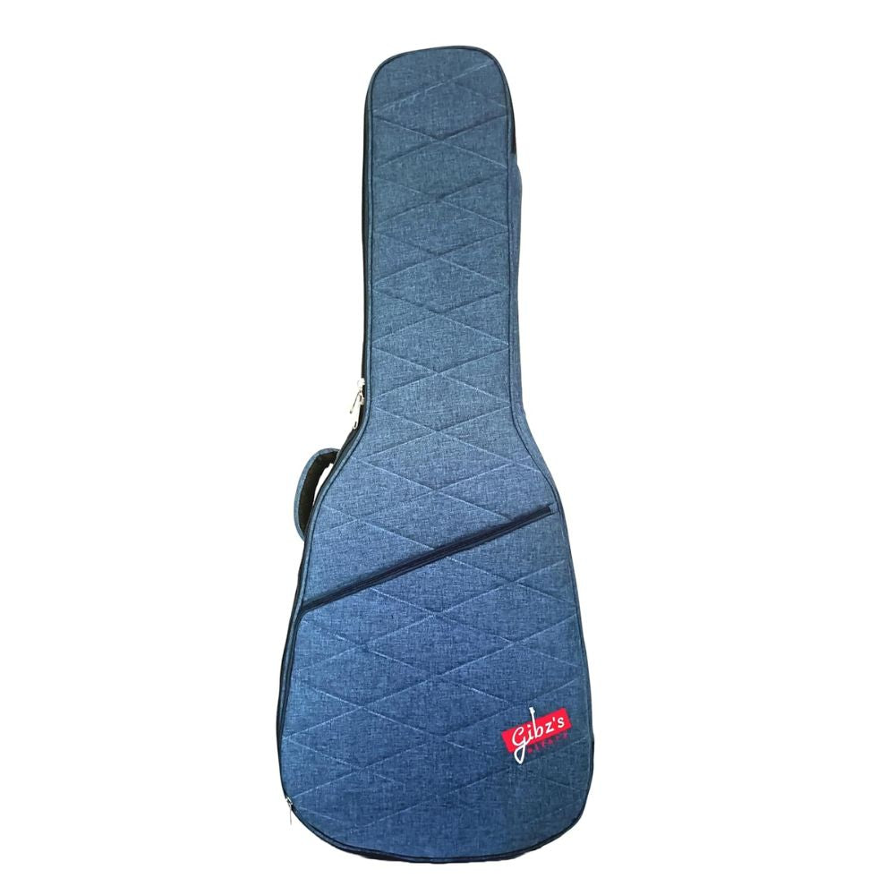 Gibz's guitar G930 Acoustic Guitar Bag Denim Style - 30 mm Padding Heavy Duty Soft Guitar Gig Bag Adjustable Straps Sky Blue