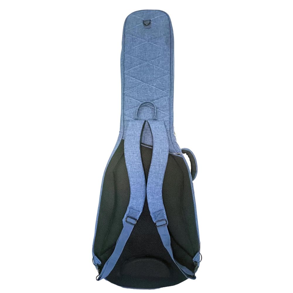 Gibz's guitar G930 Acoustic Guitar Bag Denim Style - 30 mm Padding Heavy Duty Soft Guitar Gig Bag Adjustable Straps Sky Blue