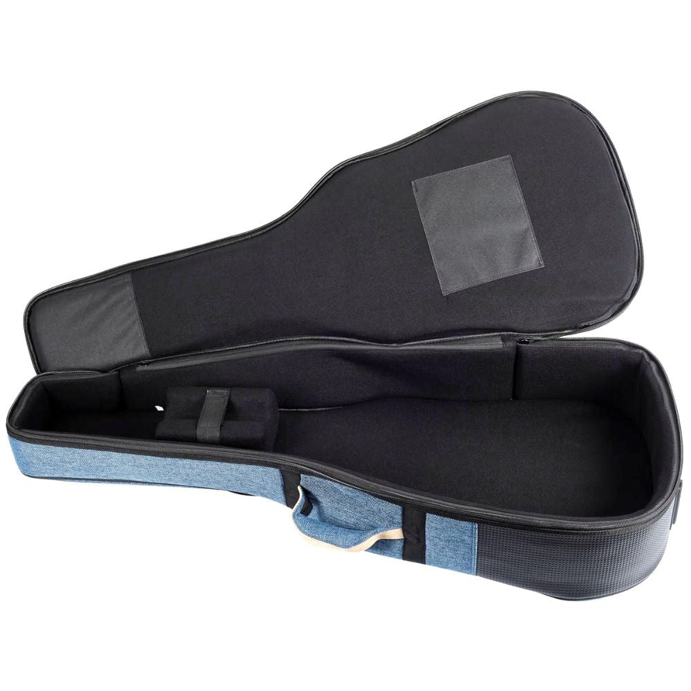 Gibz's guitar G930 Acoustic Guitar Bag Denim Style - 30 mm Padding Heavy Duty Soft Guitar Gig Bag Adjustable Straps Sky Blue