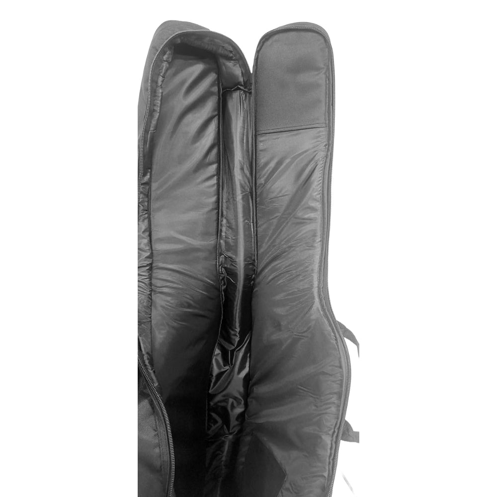 Gibz's Guitar G530 Acoustic Guitar Bag - 10 mm Padding Soft Guitar Gig Bag Adjustable Straps Black & White