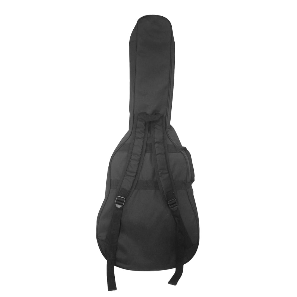 Gibz's Guitar G515 Acoustic Guitar Bag - 10 mm Padding Soft Guitar Gig Bag Adjustable Straps Black & Yellow
