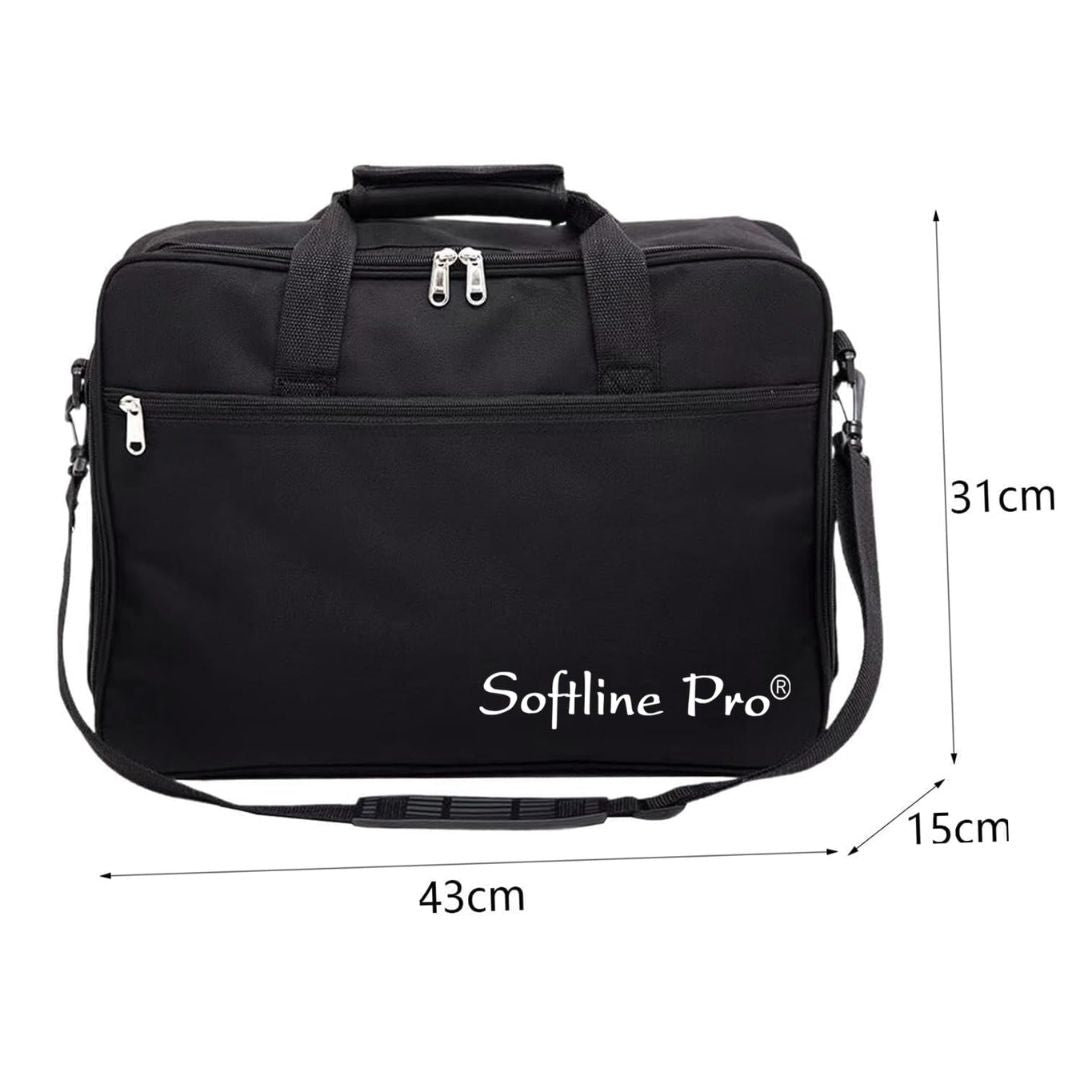 Softline Pro Double Bass Drum Pedal Soft Carry Case, 10mm Padded with Shoulder Strap (SP DBDP-B)