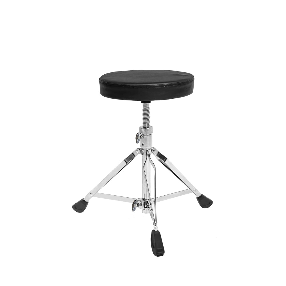 Softline Pro SP38-C Heavy Duty Drum Throne Round Padded Drum Seat Stool Double-braced Anti-Slip Legs Worm Screw Adjustable Height for Adult Drummers