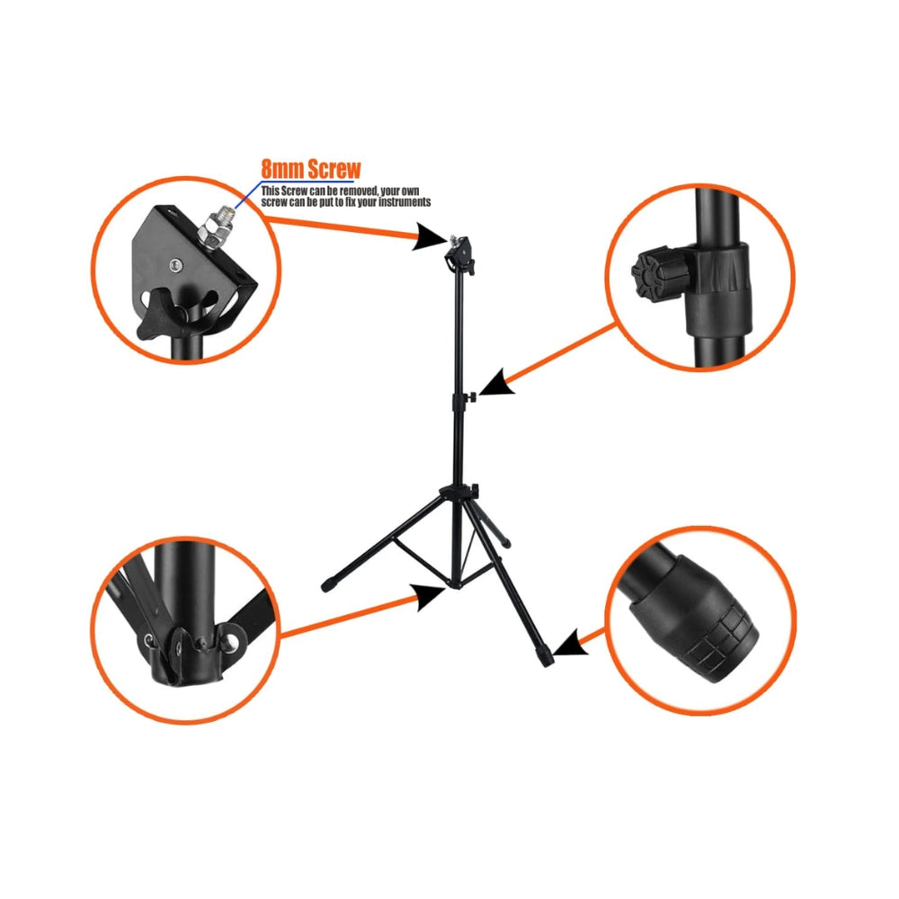 Softline Pro Drum Practice Pad Stand with Bag,Folding Stand Adjustable Height with 8mm Thread Insert and Screw (SP 112)