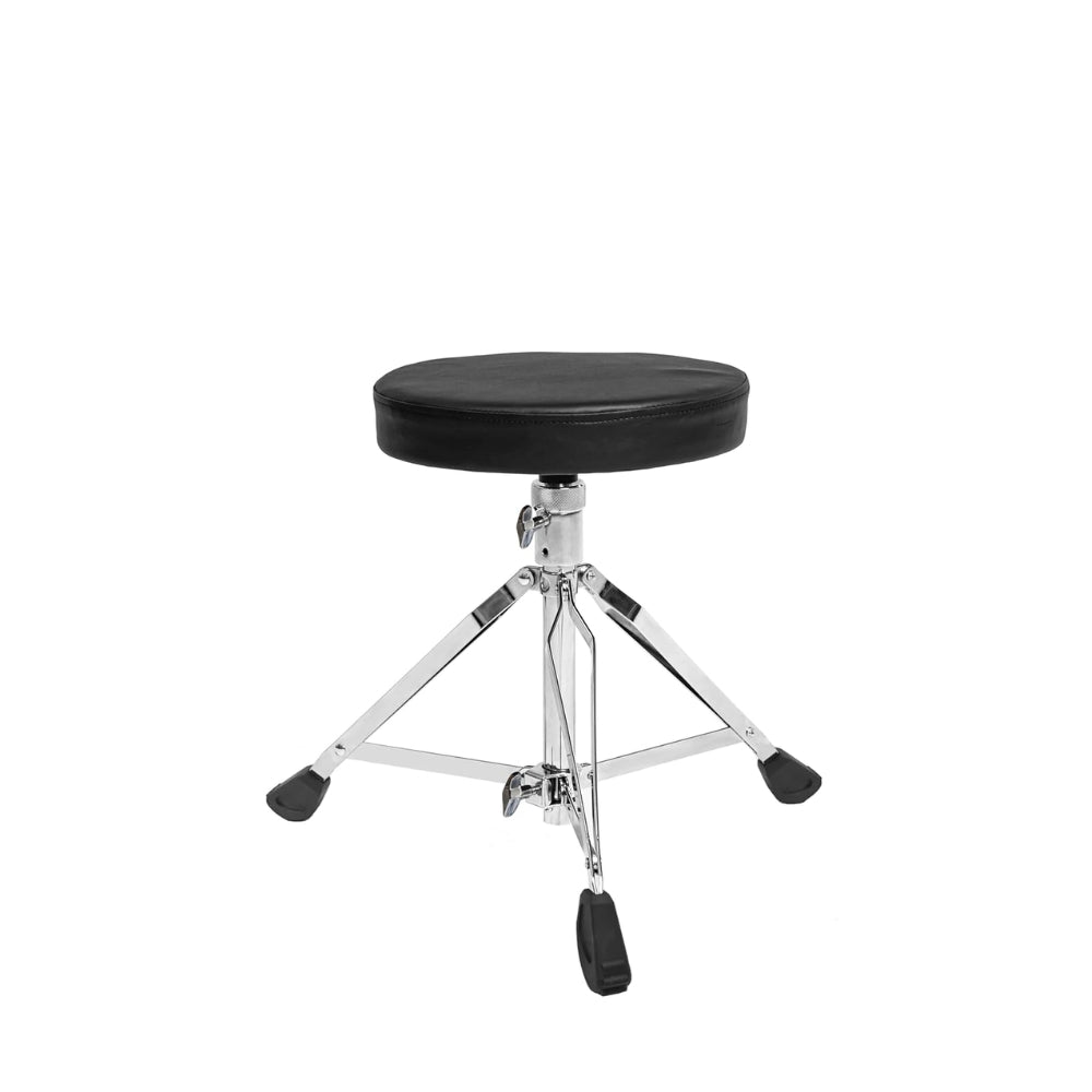 Softline Pro SP38-C Heavy Duty Drum Throne Round Padded Drum Seat Stool Double-braced Anti-Slip Legs Worm Screw Adjustable Height for Adult Drummers