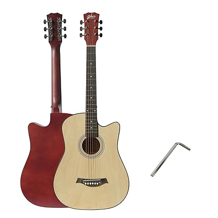 Gibz's guitar G 38 Matt Acoustic Guitar With Truss Rod (Natural)