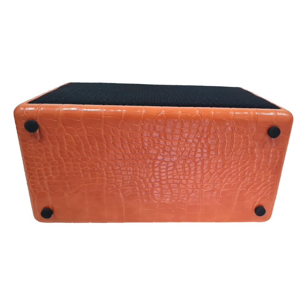 Softline Pro SP 10BT Electric Semi Acoustic Guitar Amplifier 10W Output BT Portable Amp Speaker with Delay Effect 3.5mm Earphone Jack Aux Volume Tone Control (Orange)