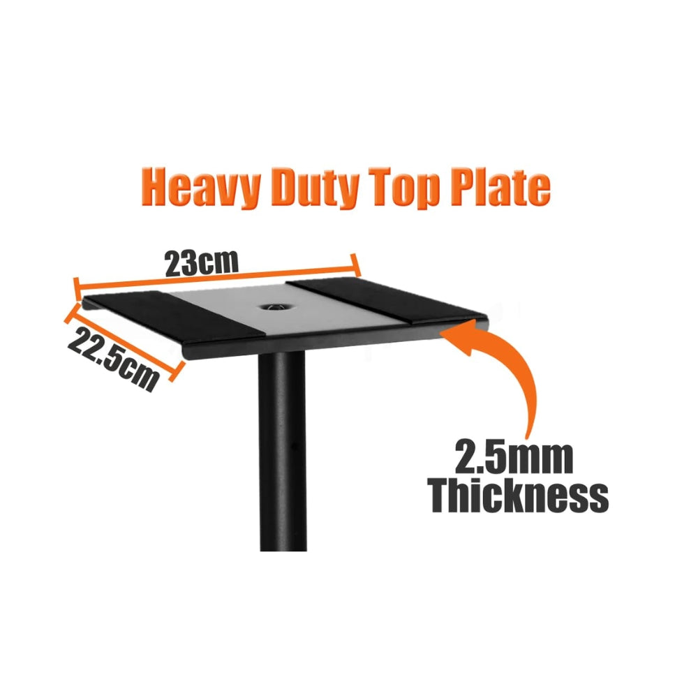 Softline Pro SP 801 HR Heavy Duty Studio Monitor Stand with Round Base (Set of 2)