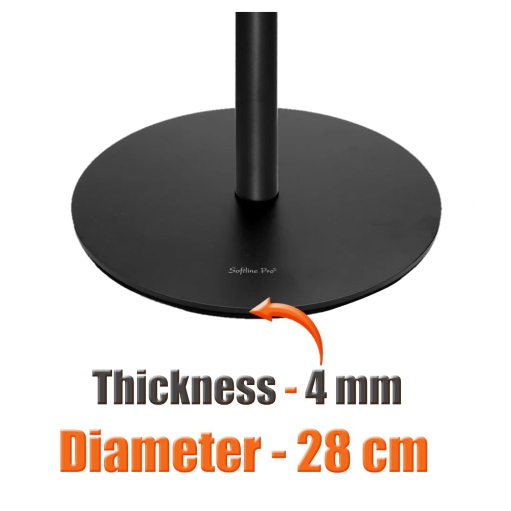 Softline Pro SP 801 HR Heavy Duty Studio Monitor Stand with Round Base (Set of 2)