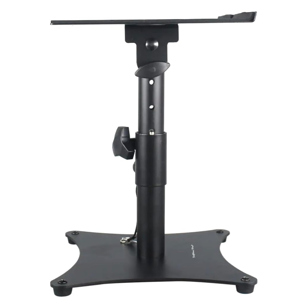 Softline Pro Desktop Studio Monitor Speaker Stand Surround Sound Stand Adjustable Height Wide Adjustable Tilt 0-15° Top Plate - Single (SP 901 T)