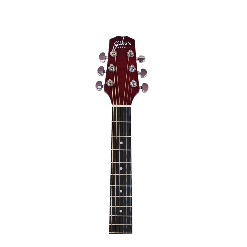 Gibz's Guitars G36 Glossy Acoustic Guitar with Padded Bag (Natural)
