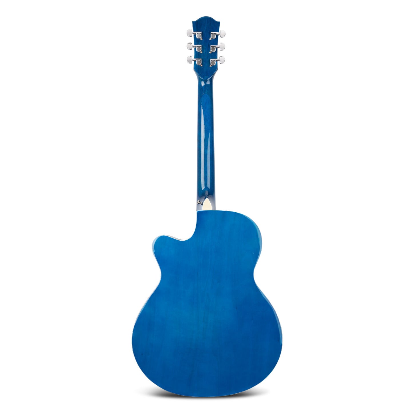 Gibz's Guitars Marvin 40" Full-Size Brown Acoustic Guitar Premium Cutaway Body High-Gloss Finish Bronze-Coated Strings Adjustable Truss Rod Die-Cast Tuning Keys Rosewood Bridge Ideal for Beginners, Students & Adults β GM 40 BL
