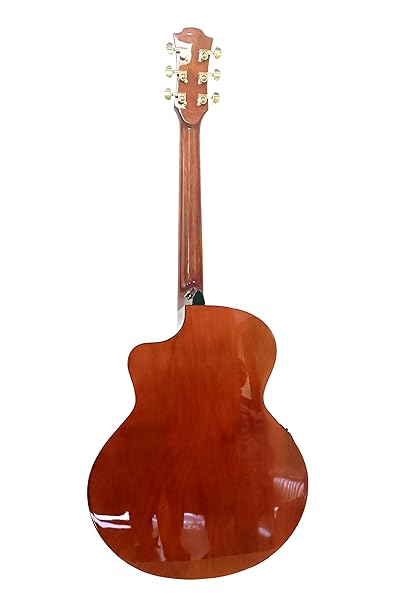 Gibz's Guitars TG 41 EQ Pro Series Jumbo Semi Acoustic Guitar with Fishman Pick Up (Antique Gold - EQ Jumbo)