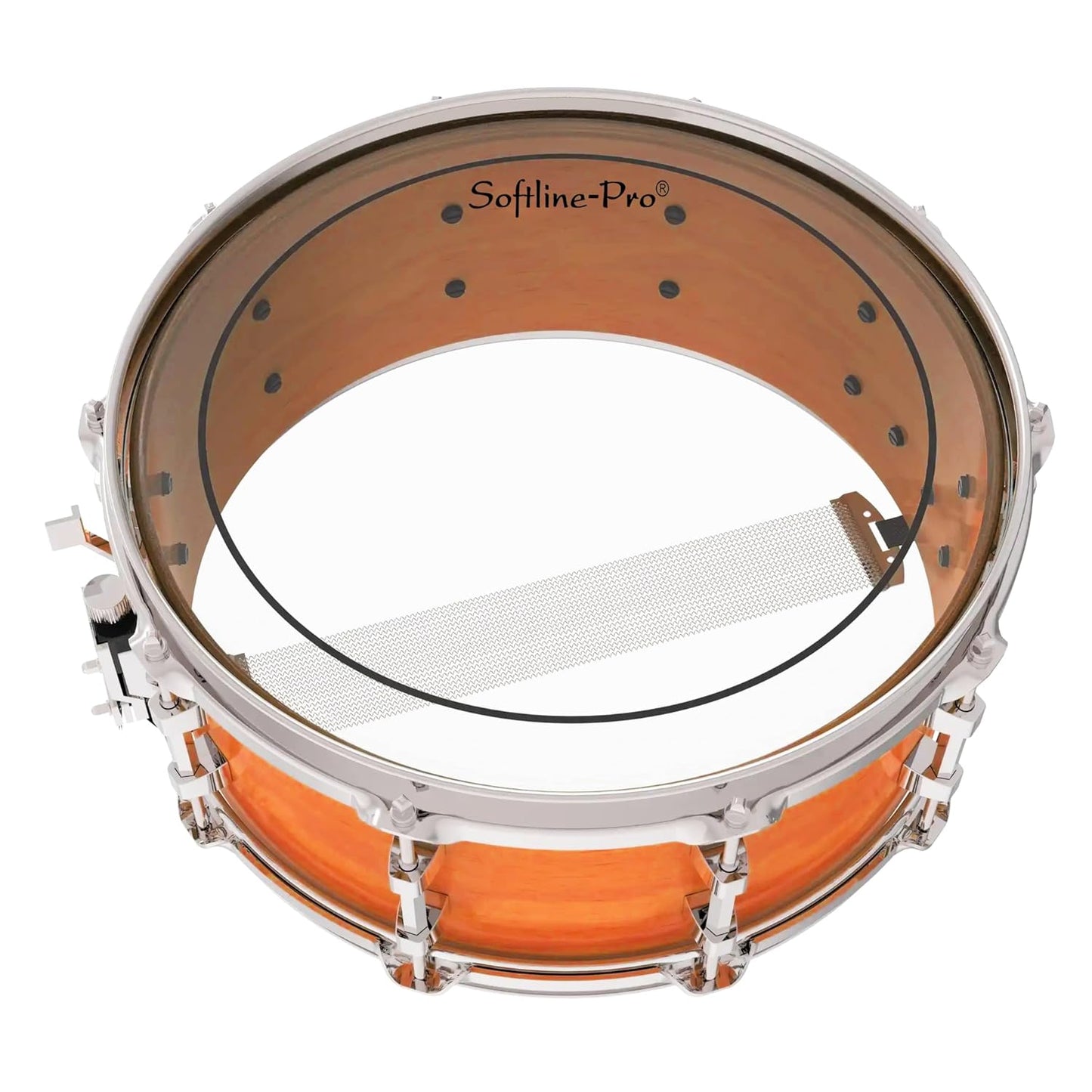 Softline Pro SP DHM 216C Clear Floor Tom Drum Head/Skin, 16" 2 Plies 1.8 Mil Mylar Material (16" Clear -2 Plies)