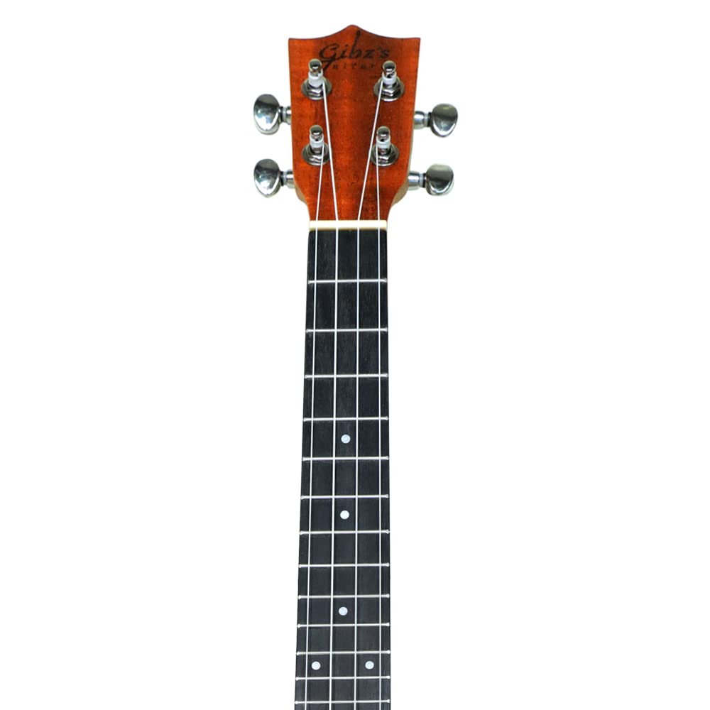 Gibz's guitars UK26 EQ 26 Inches Solid Mahogany Top Premium Electro-Acoustic Tenor Ukulele With EQ & Gigbag (26 Inches, With EQ)