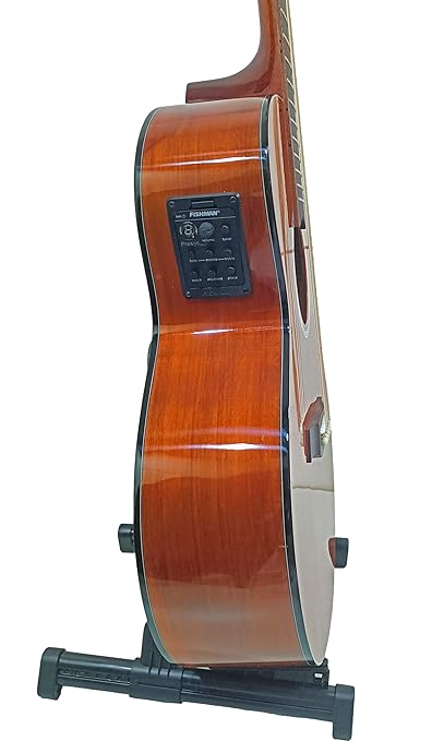 Gibz's Guitars TG 41 EQ Pro Series Jumbo Semi Acoustic Guitar with Fishman Pick Up (Antique Gold - EQ Jumbo)