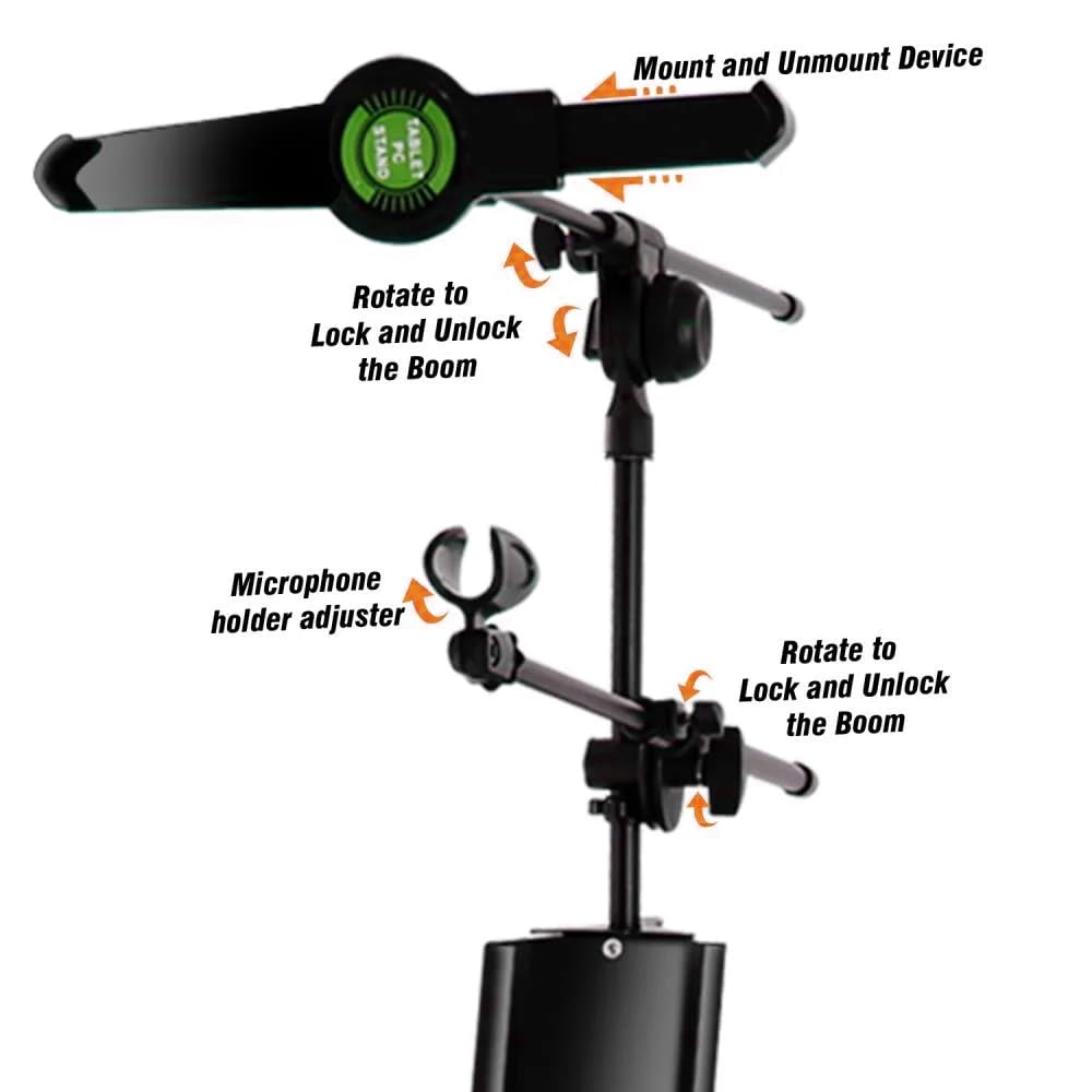 Softline Pro Boom Arm and Tablet Holder for SP20 Double Keyboard Stand (SP BATH-20)