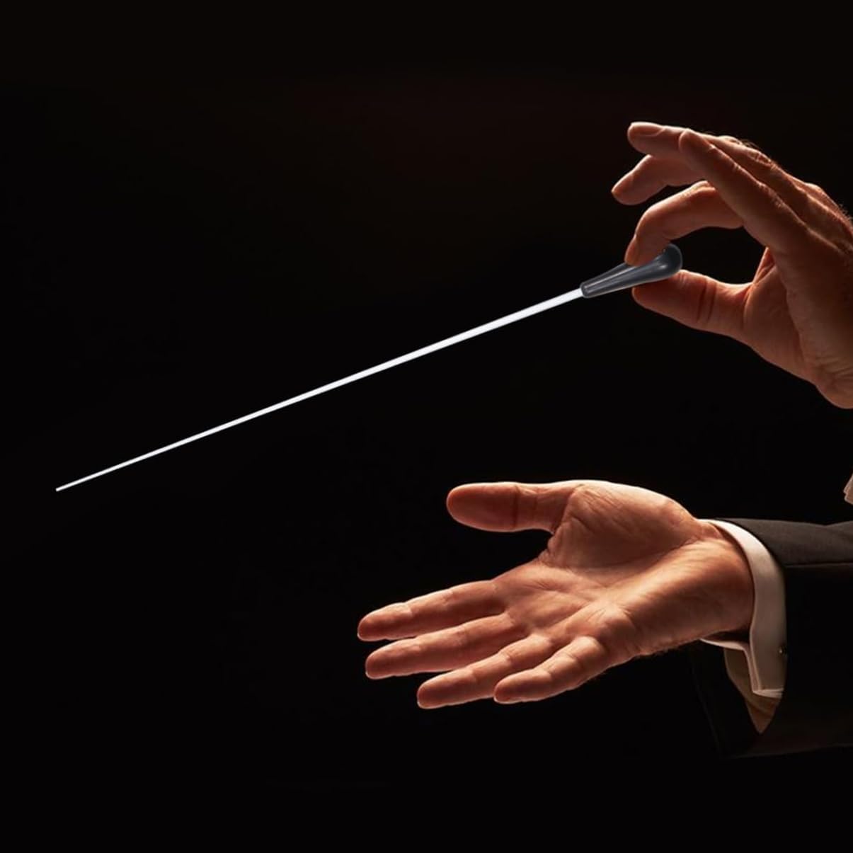 Softline Pro Professional Orchestra Conductor Baton Concert Conducting Stick with Handle (SP MCBS BK)