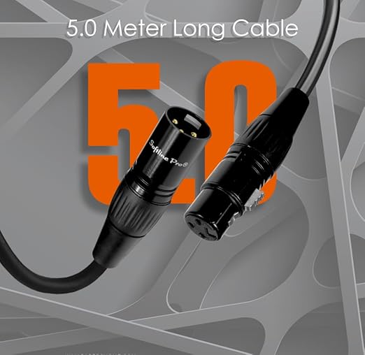 Softline Pro XLR Cable for Mic, 3 Pin XLR Male to XLR Female 29 Ft / 9 Meter Microphone Cable, Waterproof, Flexible, Xygen Free Copper Conductor (SPFM 900)