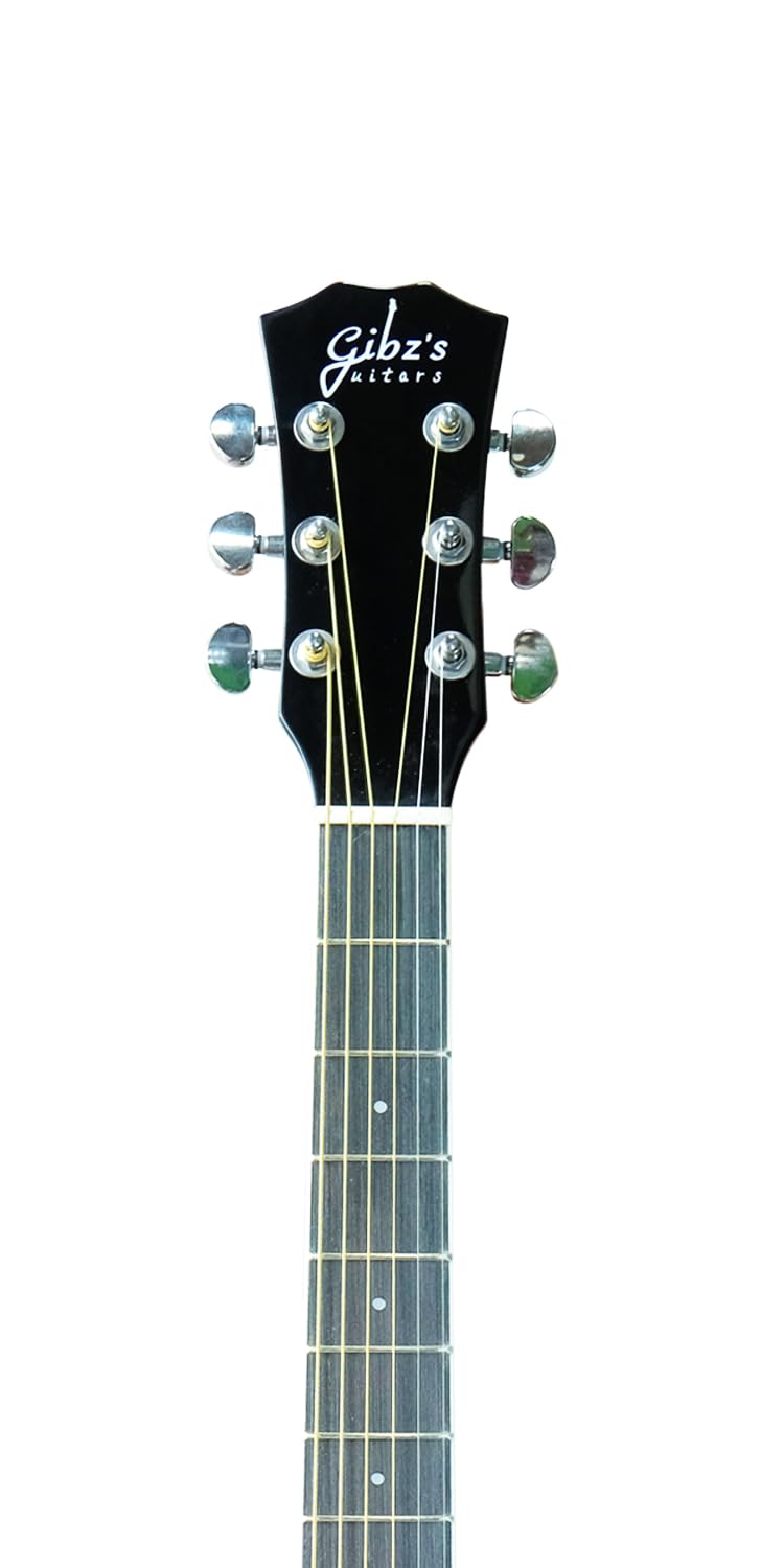 Gibz's Guitar G39EQ Glossy Semi Acoustic Guitar with Fishman Pickup, Truss Rod and Padded Bag