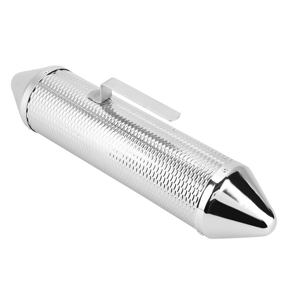 Softline Pro Guiro Instrument, 3.5x15" Professional Stainless Steel Guiro Percussion Instrument with Scraper (SP GUR 3.5X15)