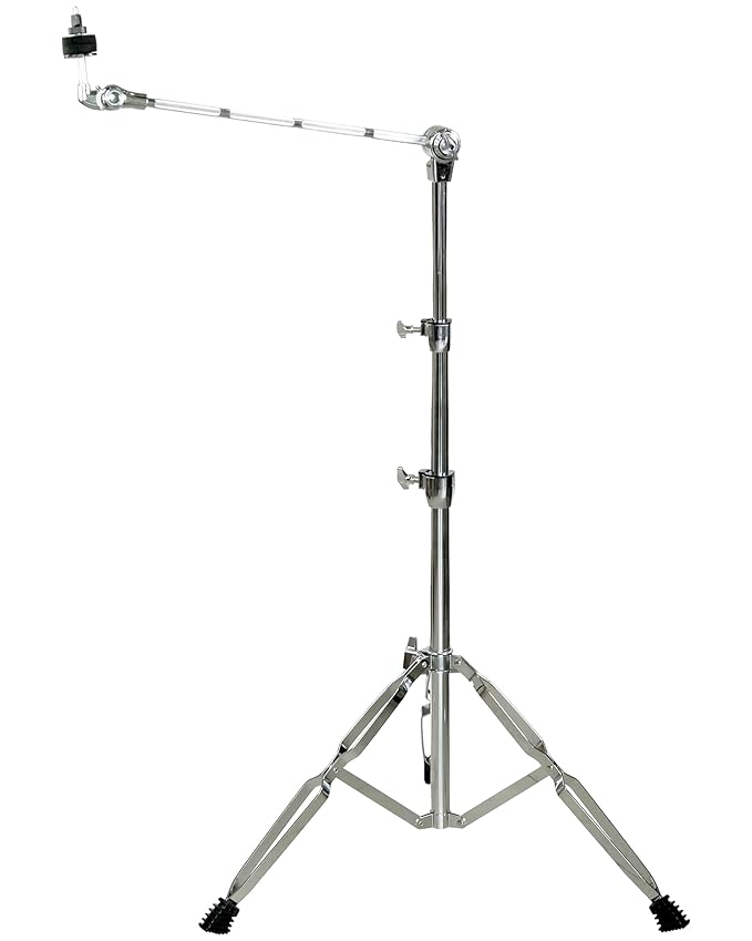 Softline Pro SP-CS-H Double-Braced Cymbal Boom Stand Height Adjustment Medium Weight Boom Stand Sturdy Double-Braced Tripod legs Cymbal Stand (Cymbal Stand - H)