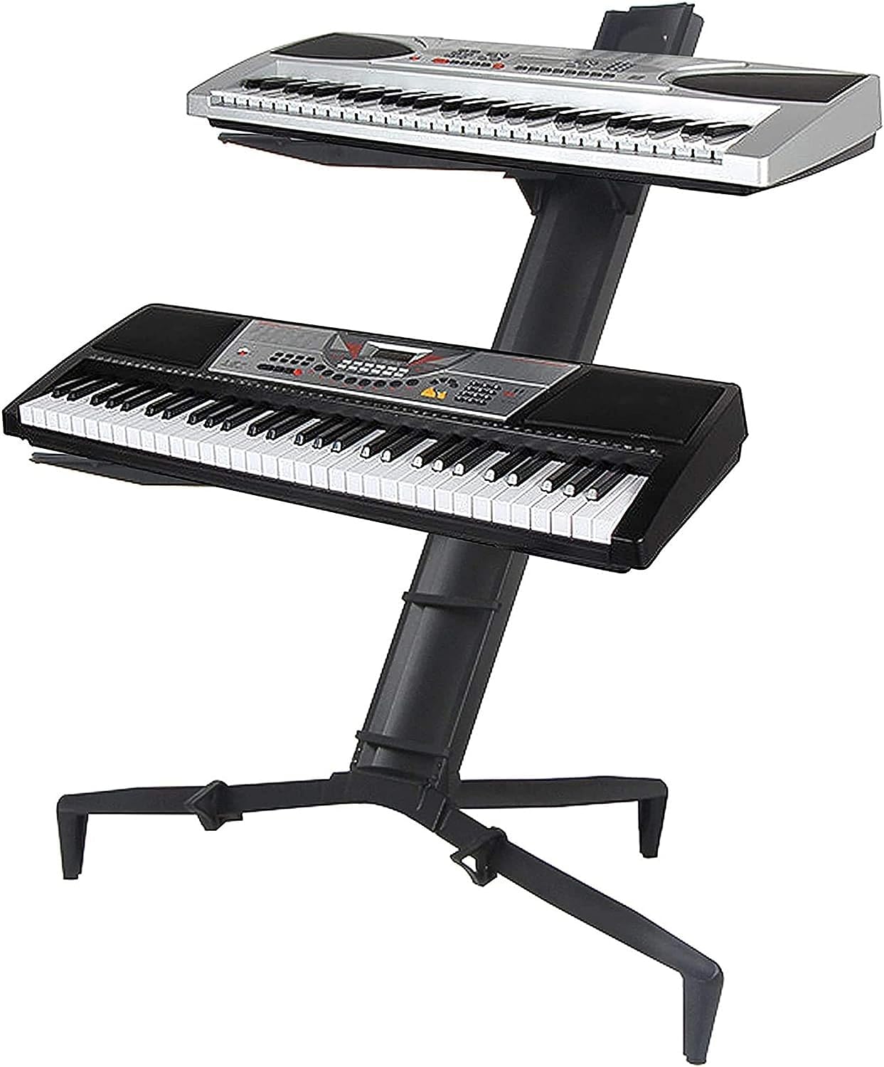 Softline-Pro SP20 Double Keyboard Stand With Carry Bag (Black)