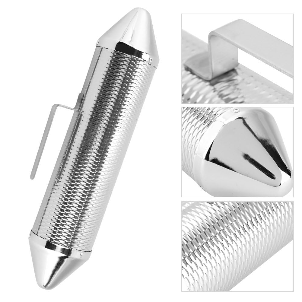Softline Pro Guiro Instrument, 3.5x15" Professional Stainless Steel Guiro Percussion Instrument with Scraper (SP GUR 3.5X15)