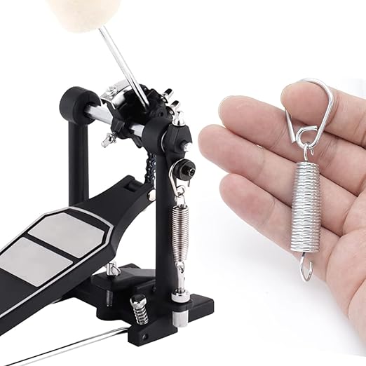 Softline Pro SP-DSH-2PCS Metal Bass Drum Pedal Spring with Hook, Standard Replacement Kick Pedal Springs, Bass Drum Beater Spring, Percussion Instrument Hardware Parts (SP-DSH-2PCS - Hook + Spring)