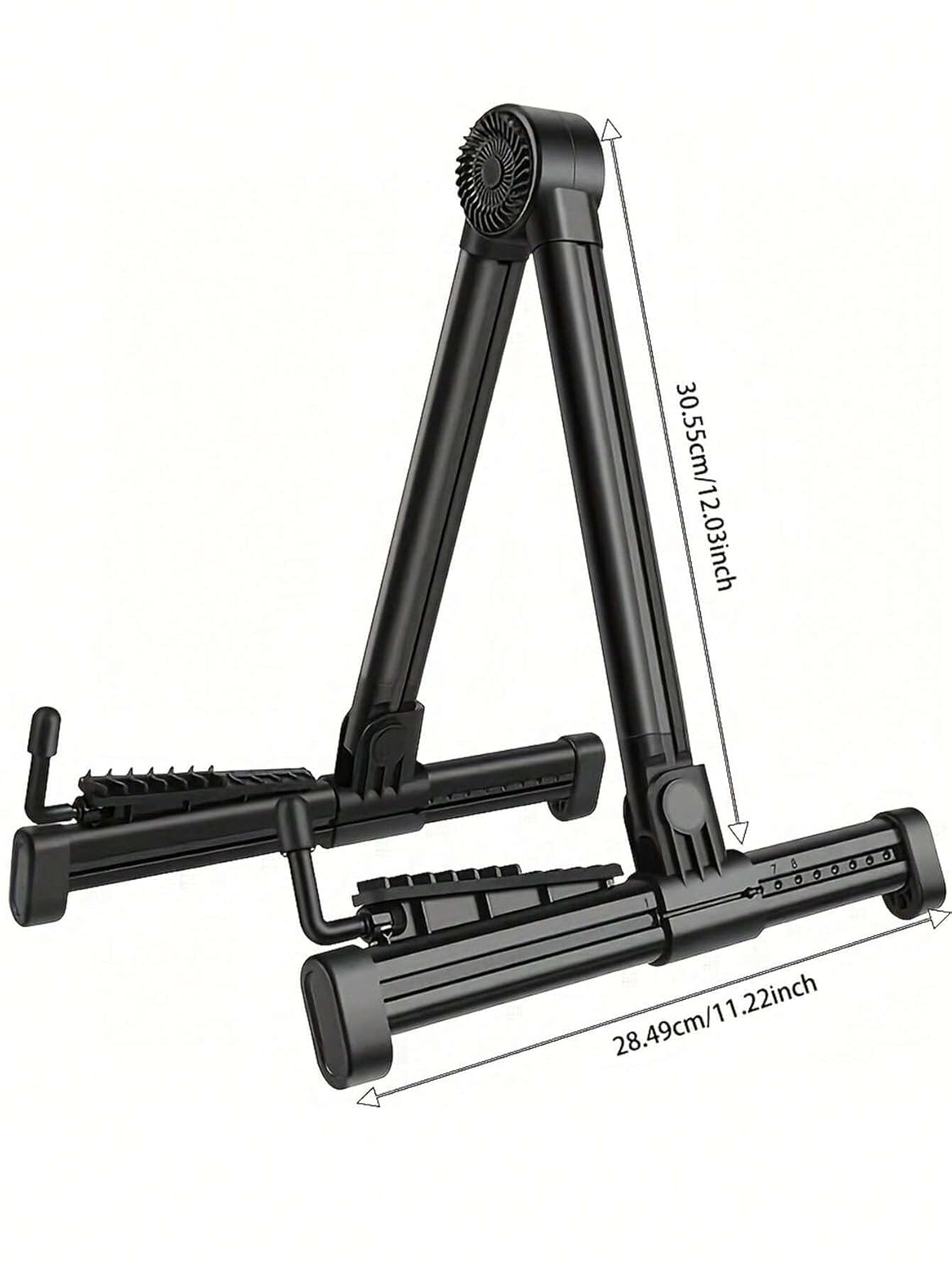 Softline Pro SP 23-ABS Folding A Frame Guitar Stand, Universal Portable Floor Guitar Stand for Acoustic and Electric Guitar, Adjustable for Bass Banjo Ukulele Violin Stand Single