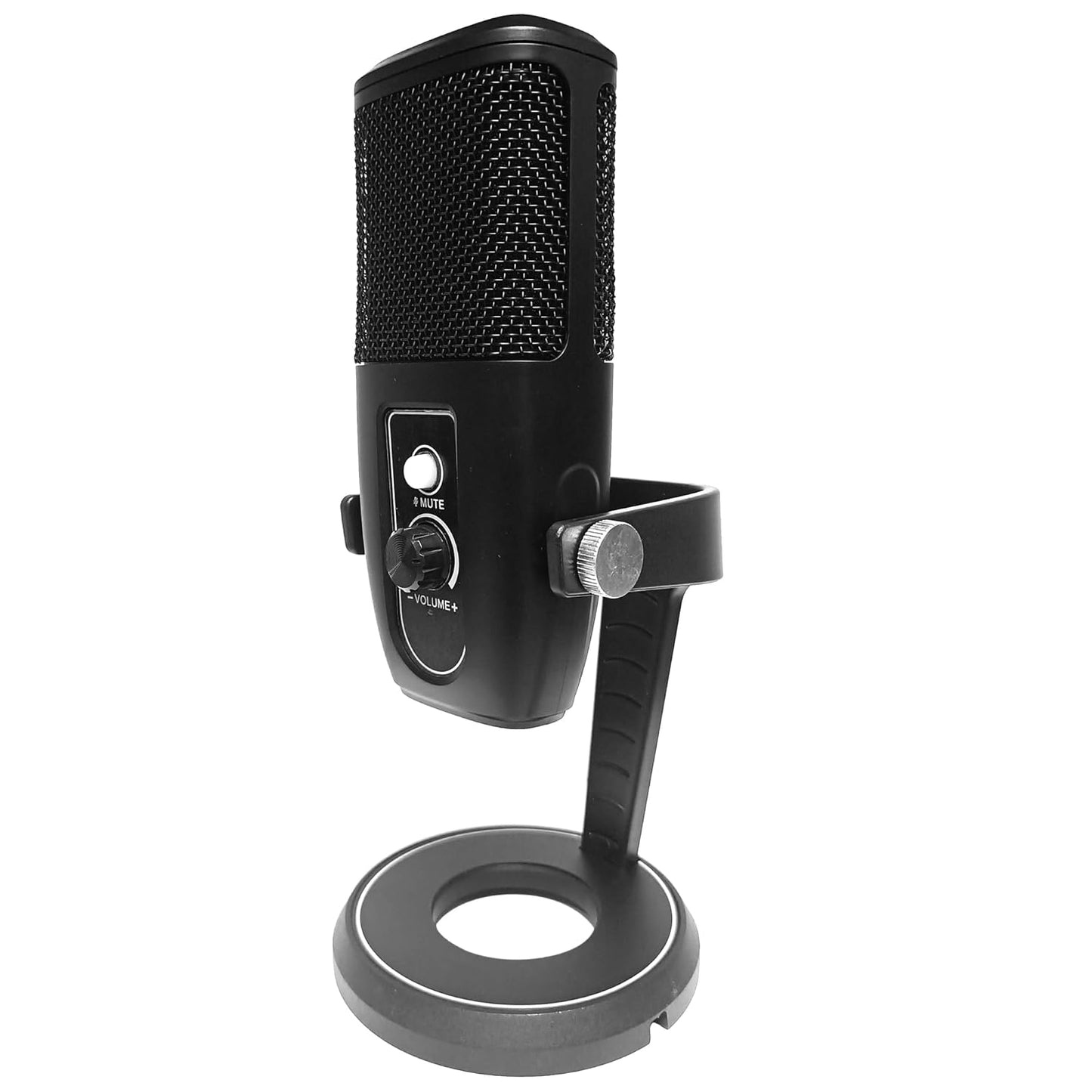 Softline Pro USB Condenser Microphone SP ZX-775 with Table Top Stand for PC Streaming,Podcasts,Recording,Mute Touch,Volume Control,Headphone Monitor,Pop Filter