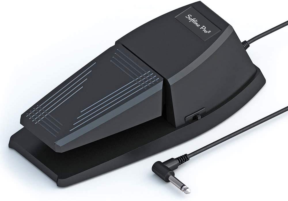 Softline Pro Universal Sustain Pedal for Keyboard, Damper Foot Switch Pedal, 1/4 Inch Jack for Yamaha Casio Roland Korg Behringer Digital Pianos, Electronic Keyboards and Midi Keyboards, SP-139