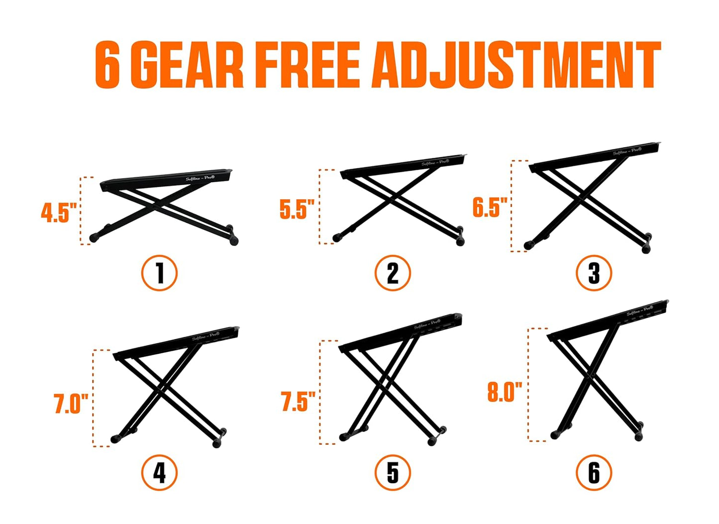 Softline Pro SP26 Foldable Metal Foot Rest Stand for Guitar Player