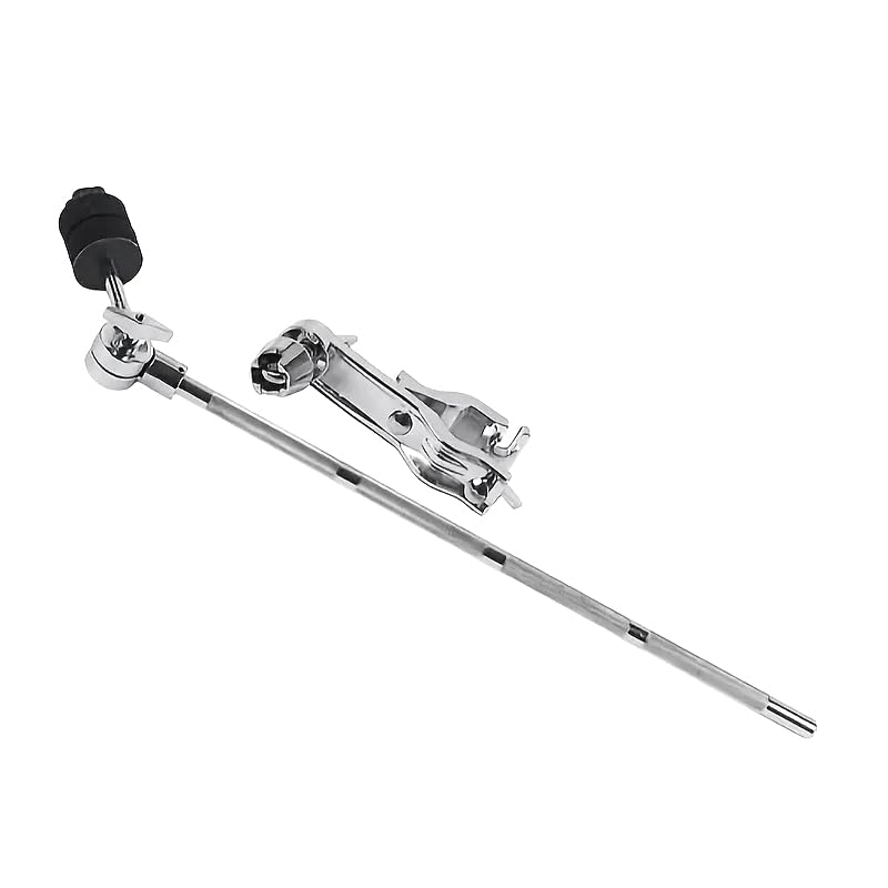 Drum stand with adjustable arm on a white background