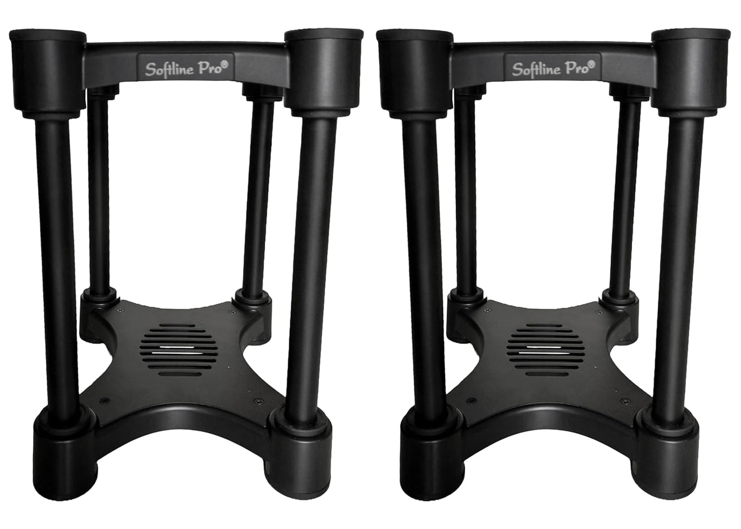 Adjustable studio monitor stand with tilt and height control,
Adjustable monitor speaker stand