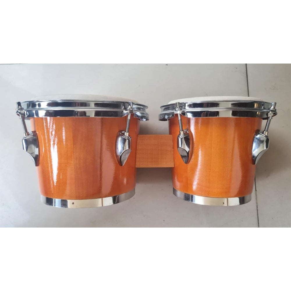 Softline Pro SP-BNG-P ONG orange premium bongo set with tuning wrench and padded carry bag.
