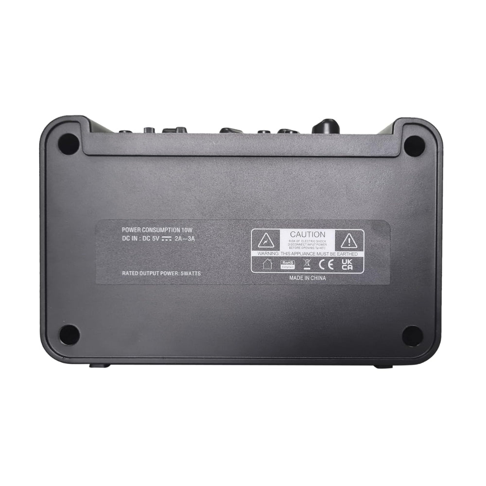 Softline Pro HSY-11D BK Portable Guitar Amplifier Rear Panel