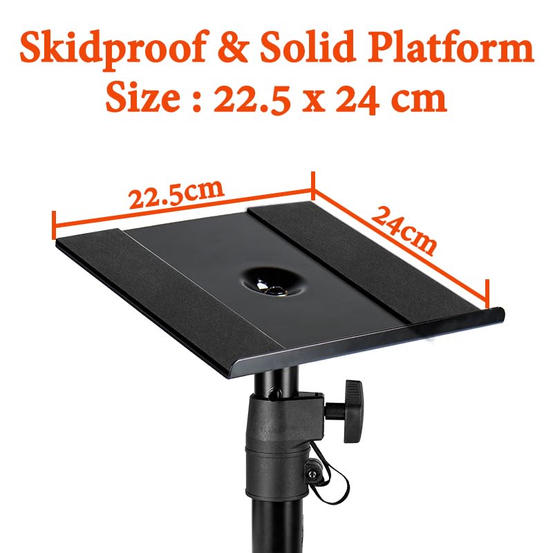 Heavy-duty clamp base speaker stand for desktop setup,
Softline Pro SP81 speaker stand