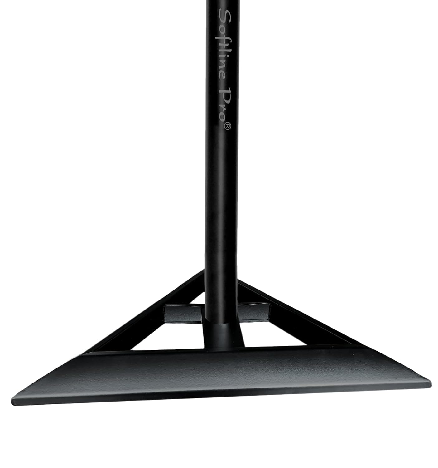 SP88 studio monitor stand side-by-side with speakers,
Triangle base monitor stand pair