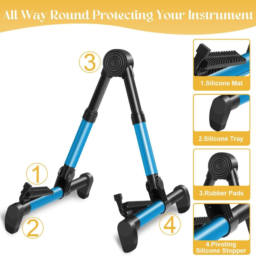 Close-up of thick silicone rubber pad protecting instrument against frame