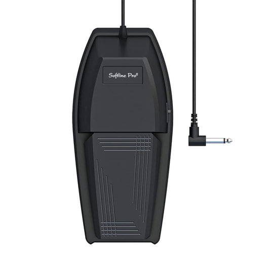 Softline Pro Universal Sustain Pedal for Keyboard, Damper Foot Switch Pedal, 1/4 Inch Jack for Yamaha Casio Roland Korg Behringer Digital Pianos, Electronic Keyboards and Midi Keyboards, SP-139