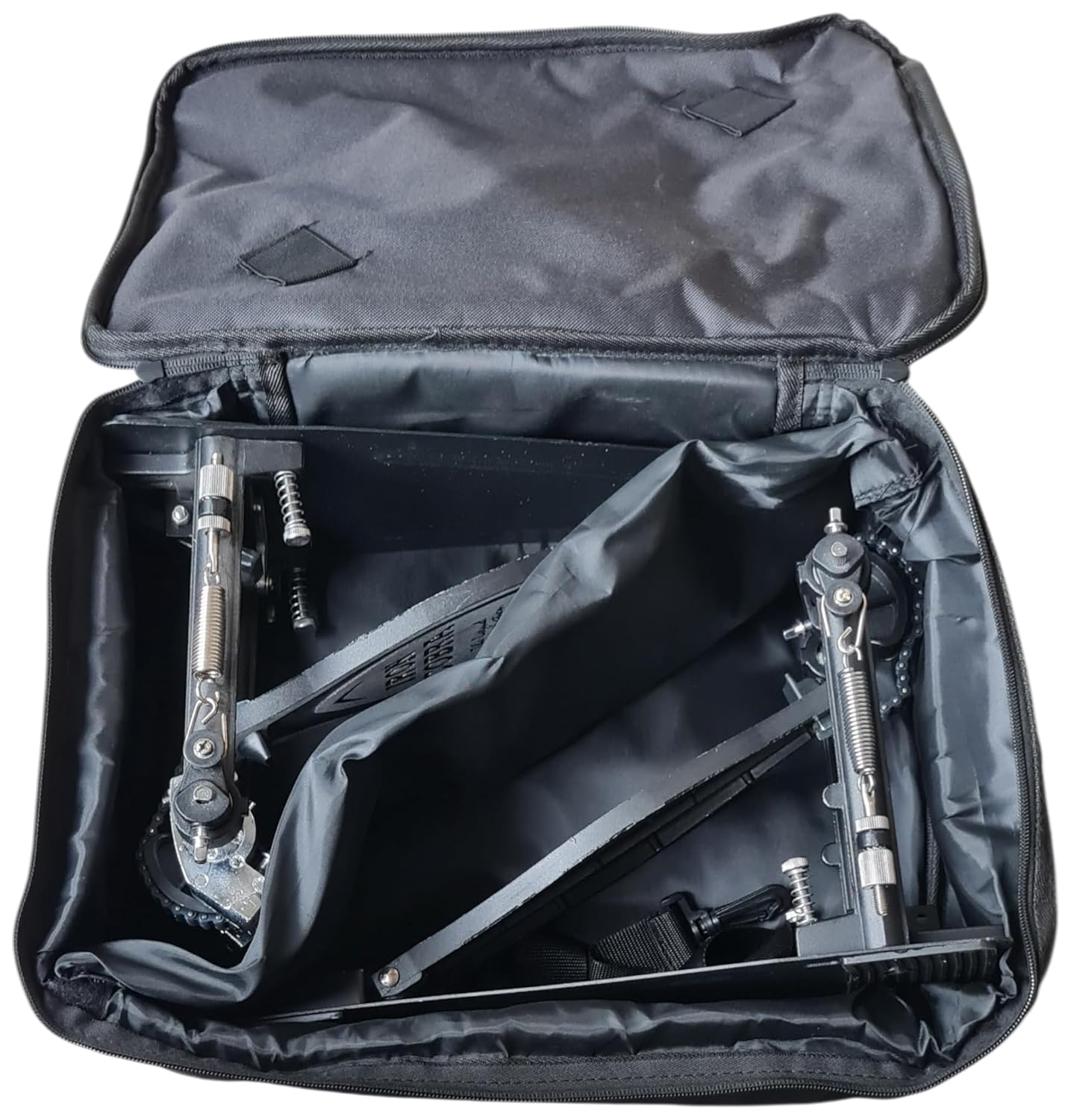 Side view of Iron Cobra 900 drum pedal showing chain drive