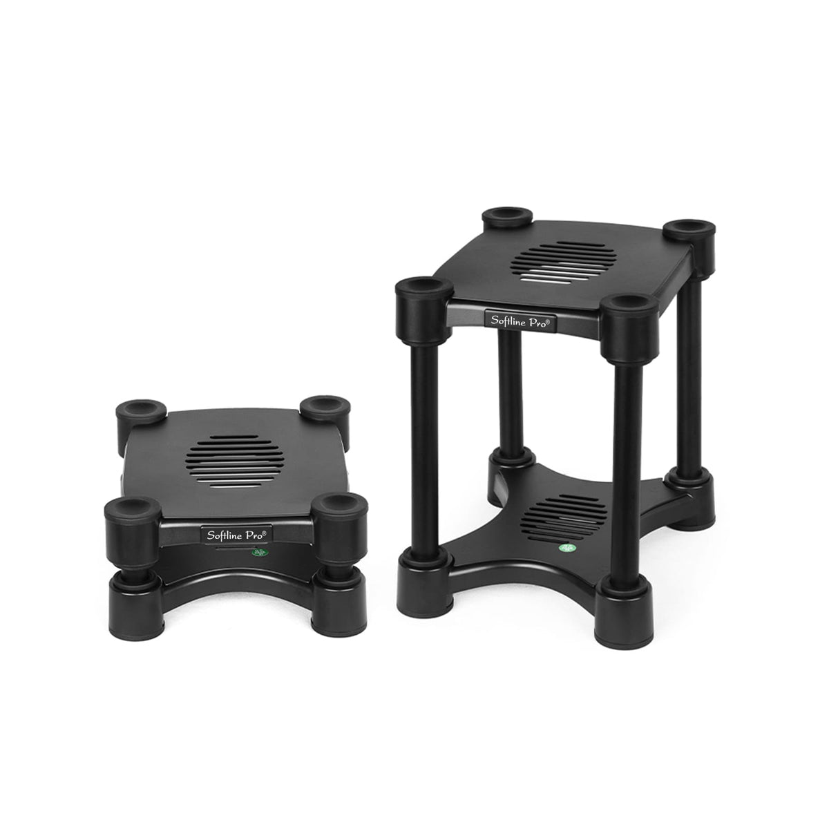 Softline Pro SP-ISO108 Isolation Studio Monitor Stand Height & Tilt Adjustable Black - Pack of 2 Pcs
