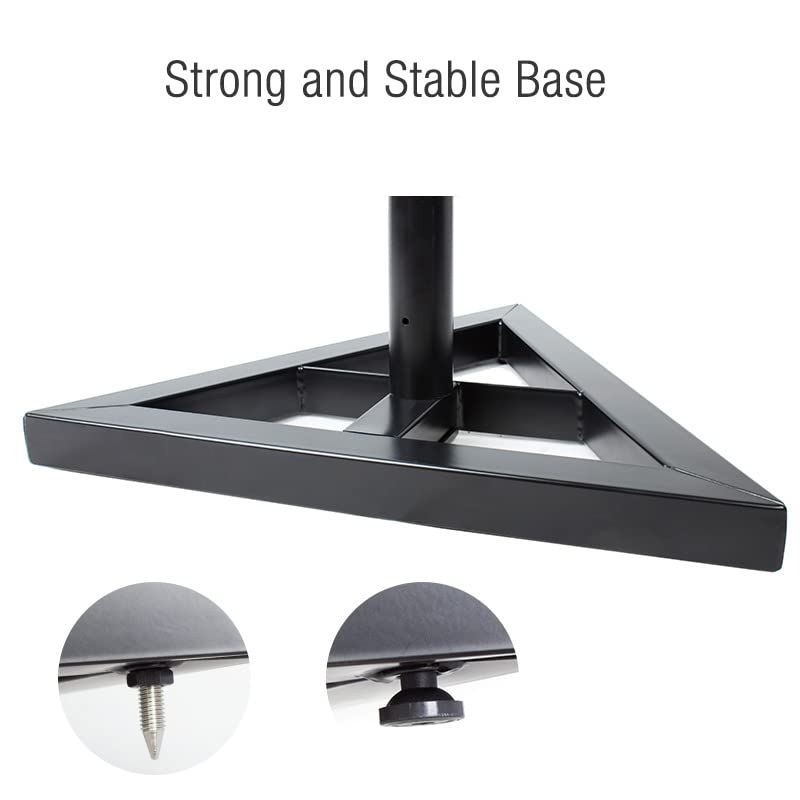 Side-by-side view of SP08 speaker stands with accessories