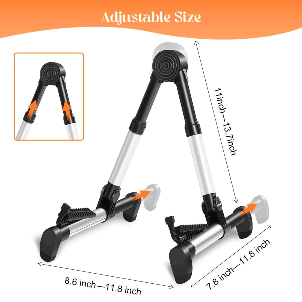 SP24-A stand holding an acoustic guitar securely on A-frame base.