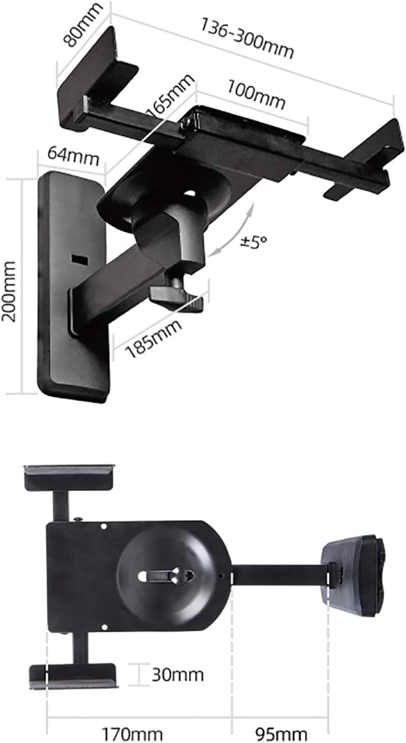 Softline Pro SP WB010 Wall Mount Bracket Installation Diagram – Adjustable Tilt and Swivel Instructions,