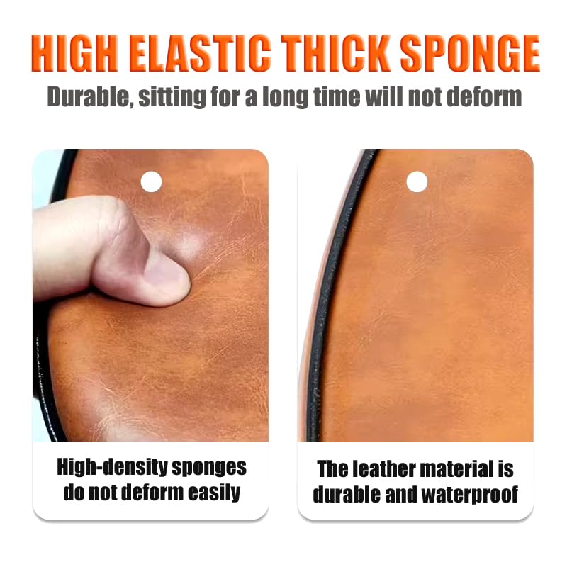High-elastic thick sponge with leather material showcasing durability and waterproof properties.