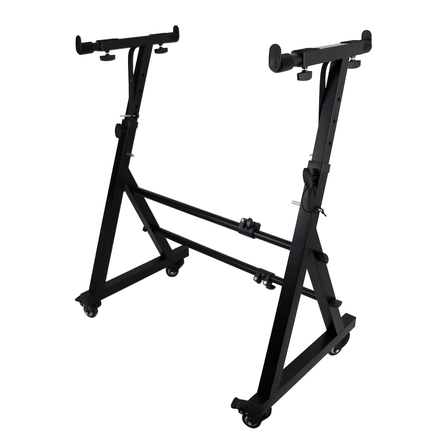 Adjustable height Z-frame piano stand for stage and studio