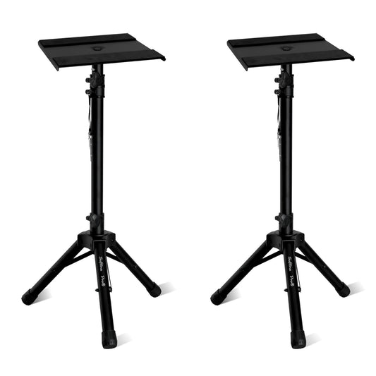 Pair of Softline Pro adjustable tripod studio monitor stands, 
Studio monitor stands adjustable height