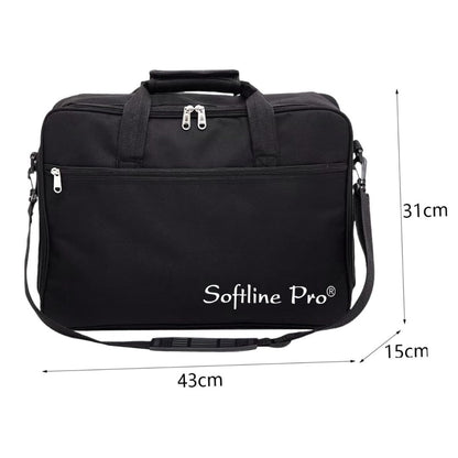 Softline Pro Double Bass Drum Pedal Soft Carry Case, 10mm Padded with Shoulder Strap (SP DBDP-B)